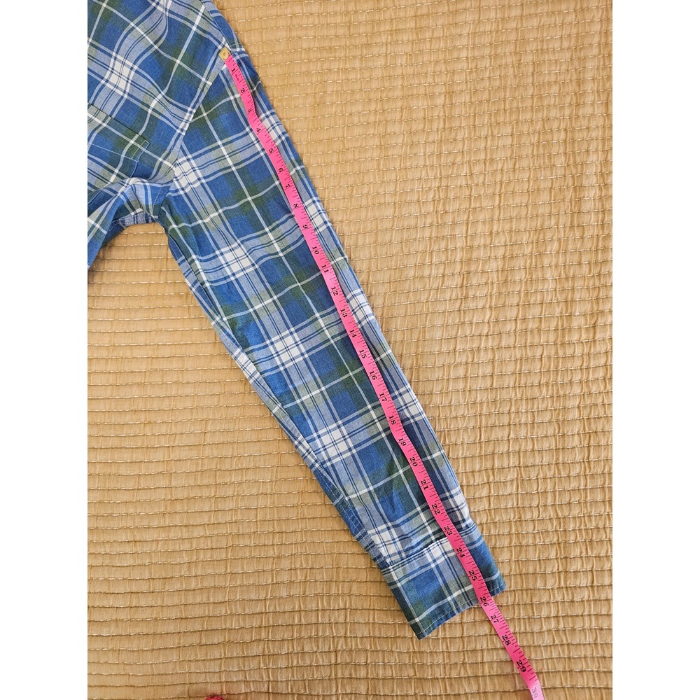 J.Crew Secret Wash Organic‎ Cotton Plaid Shirt Button Down Preppy Mens S - Picture 7 of 7